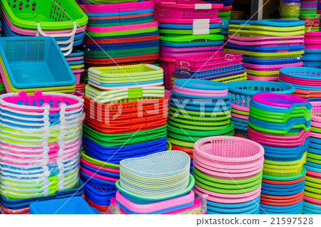 plastic basket 21597528