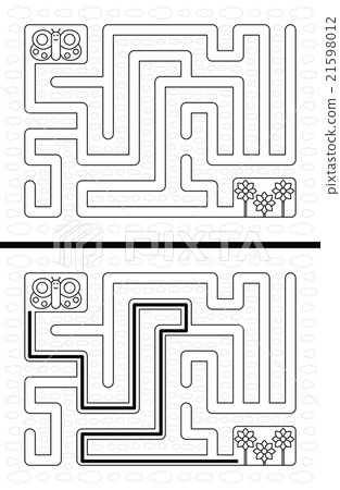 Easy butterfly maze Easy butterfly maze 21598012