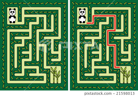 Easy panda maze Easy panda maze 21598013