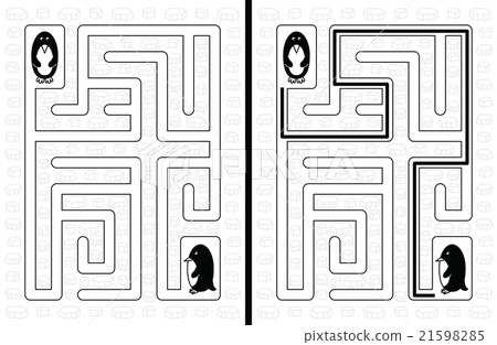 Easy penguin maze 21598285