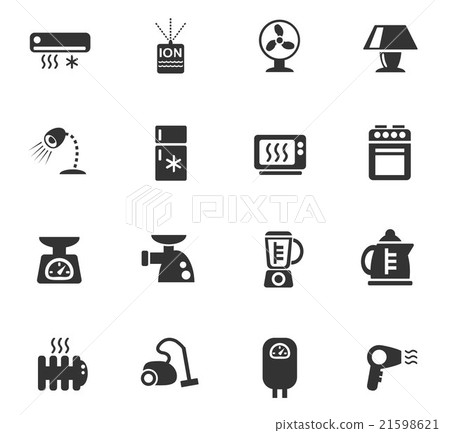 home appliances icon set home appliances icon set 21598621