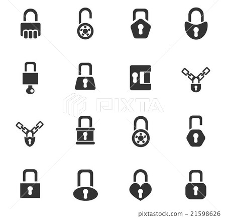 lock icons set 21598626