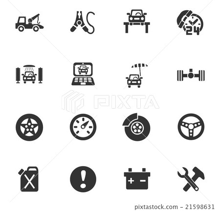 car service icon set 21598631