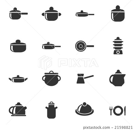 dishes icon set 21598821