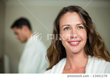 Beautiful woman smiling at camera Beautiful woman smiling at camera 21601276