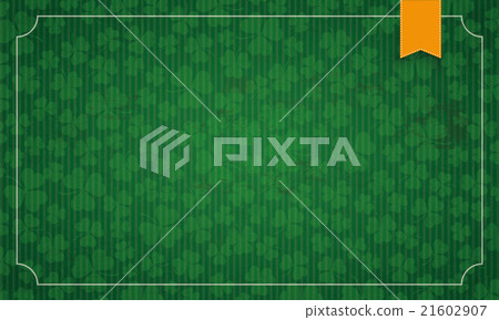 Vintage Frame Shamrocks Ribbon St Patricks Day 21602907