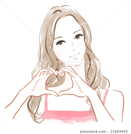 Heart mark gesture Heart mark gesture 21604405