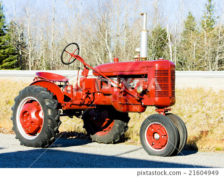 tractor near Jonesboro, Maine, USA tractor near Jonesboro, Maine, USA 21604949