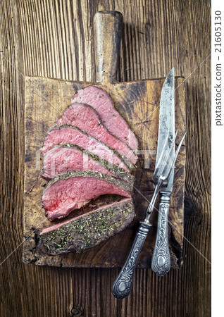 Roast Beef on Cutting Board Roast Beef on Cutting Board 21605130