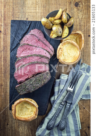 Sunday Roast with Yorkshire Pudding 21605133