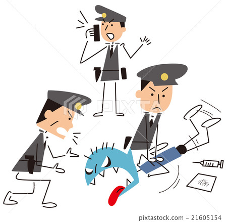 Police officers arresting 21605154