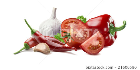 Tomato garlic chili pepper parsley ingredients 2 21606580