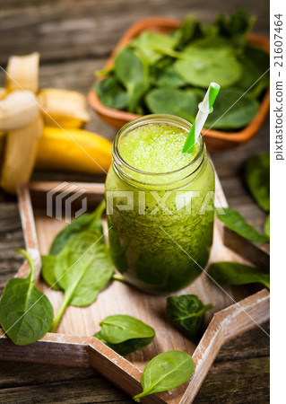 Fresh green smoothie 21607464