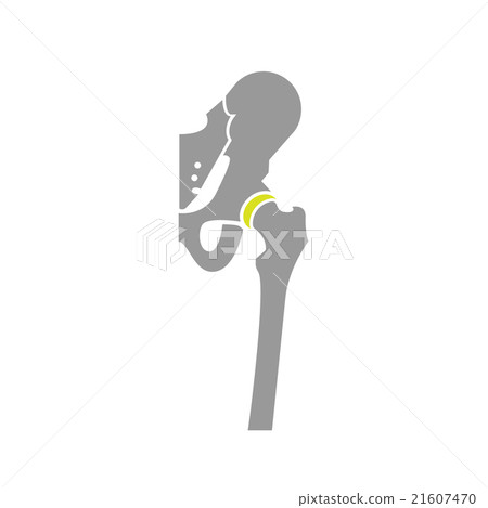 Flat Icon of Hip Isolated on White Background 21607470