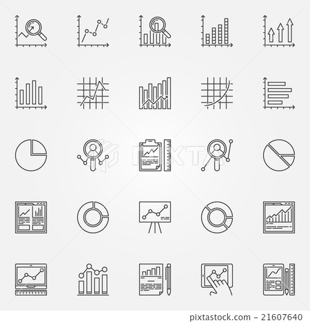 Analytics icons set 21607640