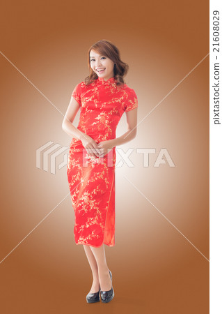 Chinese woman dress traditional cheongsam Chinese woman dress traditional cheongsam 21608029