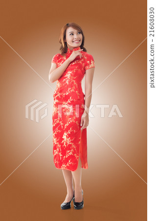 Chinese woman dress traditional cheongsam Chinese woman dress traditional cheongsam 21608030