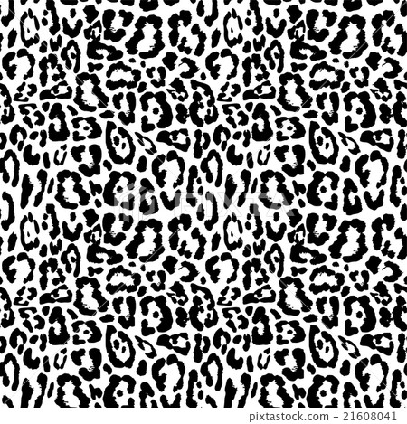 Black white leopard,jaguar seamless pattern design 21608041