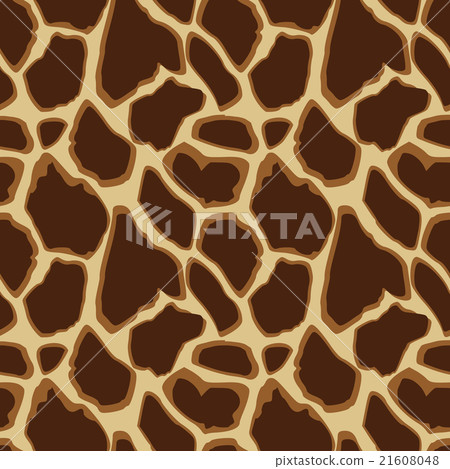 Giraffe skin seamless pattern, vector background 21608048