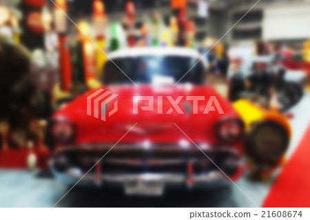 Blurred image of classic car 21608674