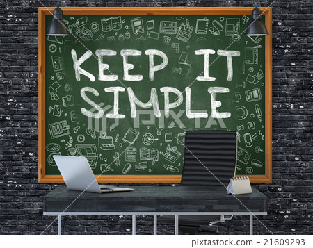 Keep it Simple on Chalkboard with Doodle Icons. 21609293