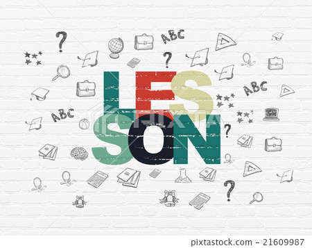 Learning concept: Lesson on wall background 21609987