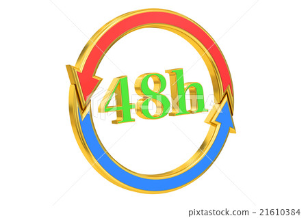 48h delivery concept, 3D rendering 48h delivery concept, 3D rendering 21610384
