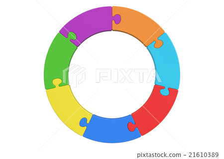 Business logotype concept with circle puzzle Business logotype concept with circle puzzle 21610389