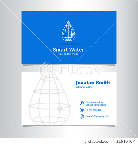Vector business card template with line style Vector business card template with line style 21610407