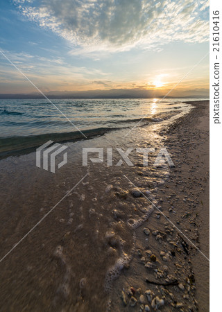 Romantic seascape at sunrise Romantic seascape at sunrise 21610416