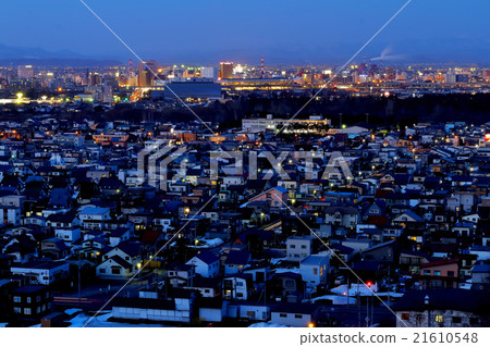 從Kannondai的旭川市夜視圖拍攝的照片 21610548
