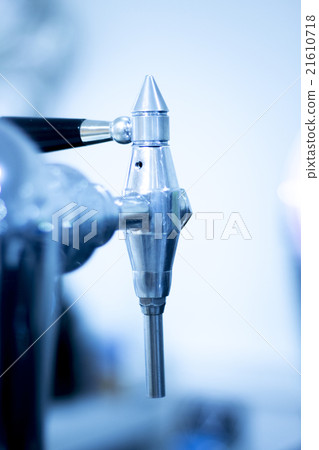 Draft beer pump tap in bar Draft beer pump tap in bar 21610718