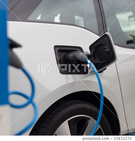 Electric Car in Charging Station. Electric Car in Charging Station. 21612272