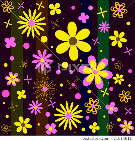 flowers seamless pattern - Stock Illustration [21614618] - PIXTA