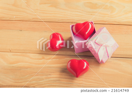 Gift of love. hearty gift. A gift box 21614749