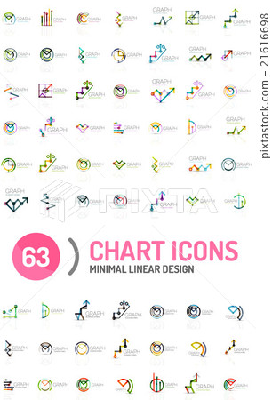 Mega collection of chart business logos Mega collection of chart business logos 21616698