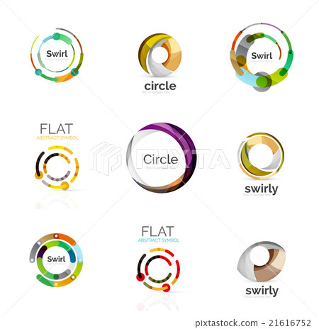 Set of various circle logos 21616752