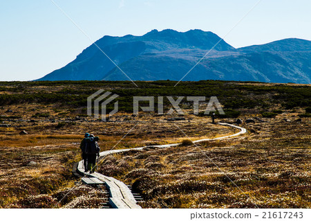 Climber aiming for Mount Tom Lausi. September 21617243