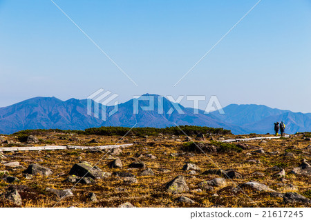 Nipetsotsu山和登山者。九月 21617245