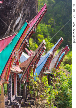 Traditional burial site in Tana Toraja 21618191