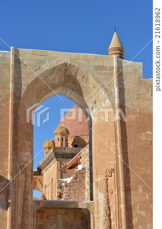 Ishak Pasha Palace details through window 21618962