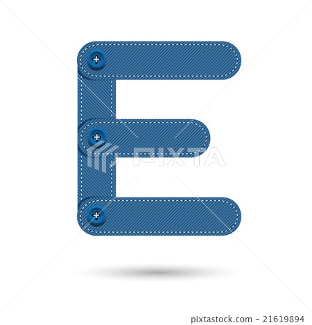 T font vector with blue color 21619894