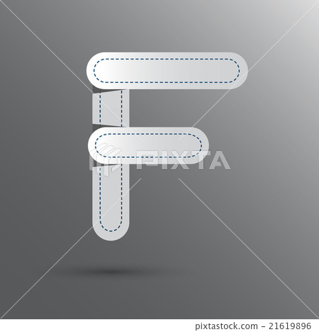 T font vector with blue color 21619896