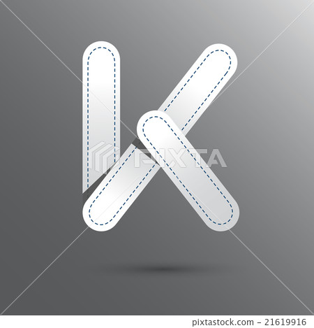 T font vector with blue color 21619916