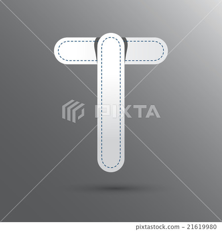 T font vector with blue color T font vector with blue color 21619980