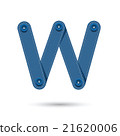 v font vector with blue and pink color  21620006