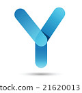 v font vector with blue and pink color  21620013