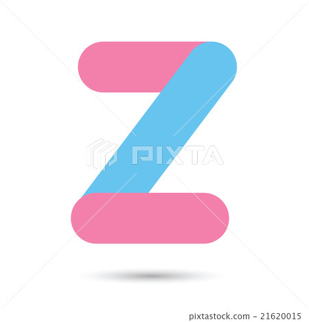 v font vector with blue and pink color v font vector with blue and pink color 21620015