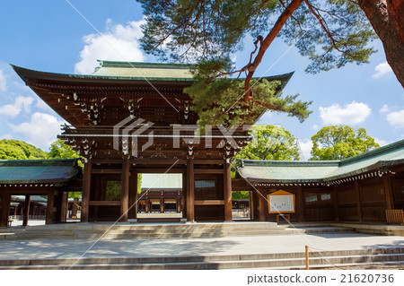 Imperial Meiji Shrine in Shibuya, Tokyo, Japan Imperial Meiji Shrine in Shibuya, Tokyo, Japan 21620736