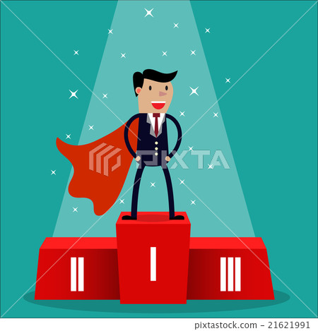 Cartoon super businessman  21621991